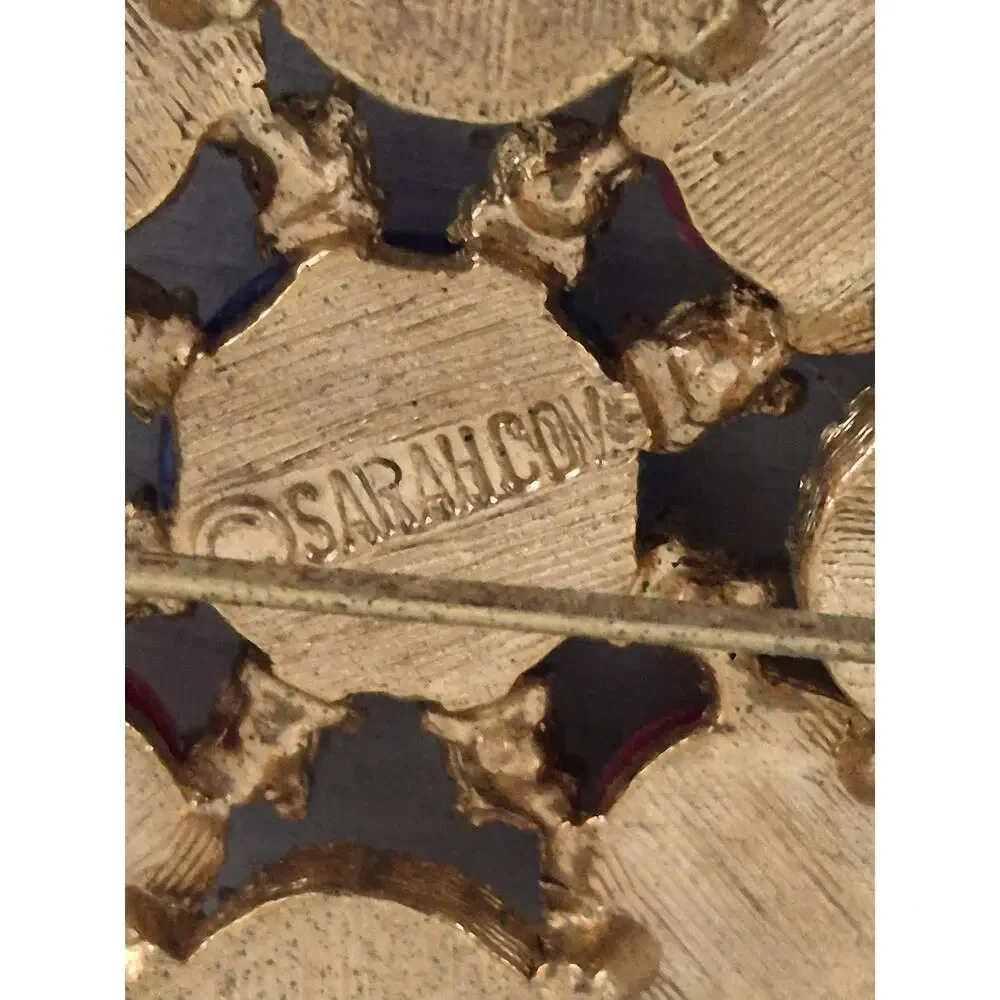 Vintage Sarah Coventry Americana Maltese Cross Brooch Pin